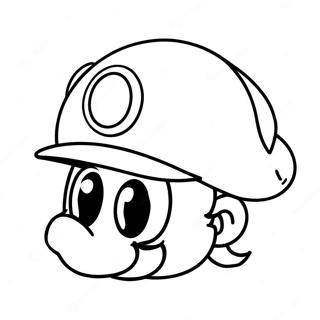 Super Mario Odyssey Cappy Coloring Page 20081-16163