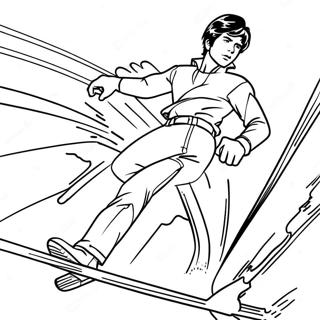 Johnny Cade In Action Coloring Page 20092-16170