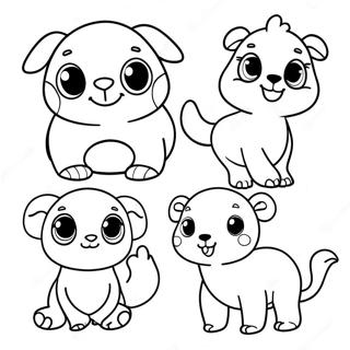 Cute Number Animals Coloring Page 20102-16181