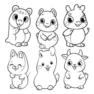 Cute Number Animals Coloring Page 20102-16182