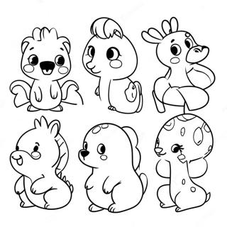 Cute Number Animals Coloring Page 20102-16183