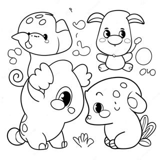 Cute Number Animals Coloring Page 20102-16184