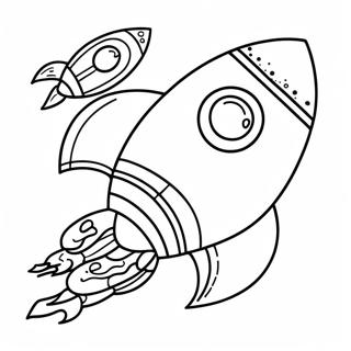 Rocket Ship Coloring Pages