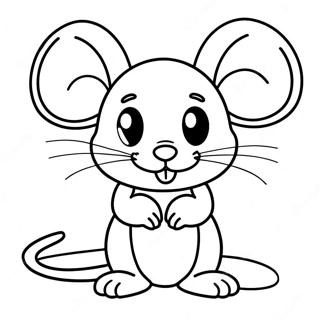 Cute Mouse Coloring Page 2011-1649