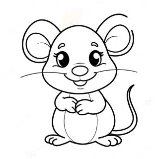 Cute Mouse Coloring Page 2011-1650