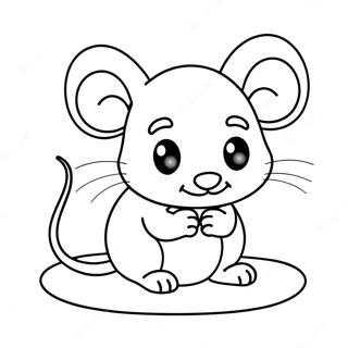 Cute Mouse Coloring Page 2011-1651