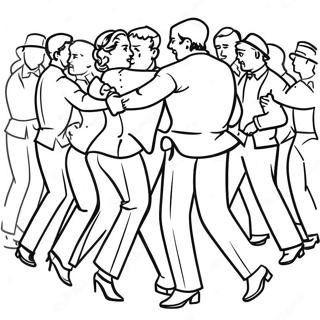 Colorful Tango Dancers In Argentina Coloring Page 20122-16197