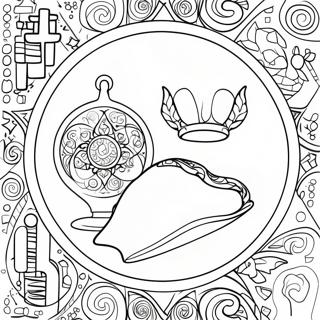 Yom Kippur Traditional Symbols Coloring Page 20141-16212