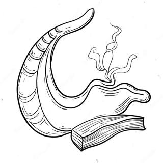 Yom Kippur Shofar Blowing Coloring Page 20142-16215