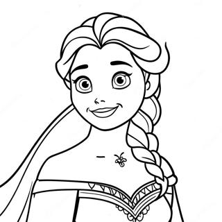 Elsa Frozen 2 Show Yourself Coloring Page 20181-16242