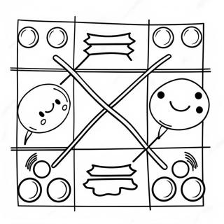 Tic Tac Toe Coloring Pages