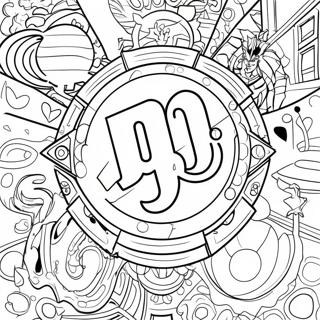 Jojo S Bizarre Adventure Logo Coloring Page 20201-16259