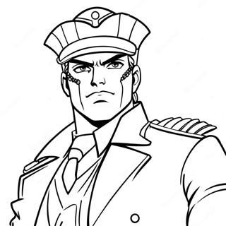 Jotaro Kujo In Action Coloring Page 20202-16262