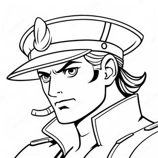 Jotaro Kujo In Action Coloring Page 20202-16264