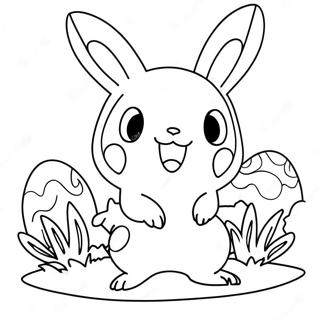 Pokemon Easter Coloring Pages