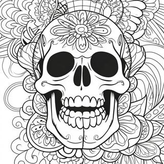 Gangsta Tattoo Skull Coloring Page 2021-1655