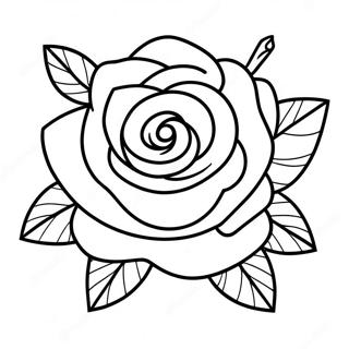 Gangsta Tattoo Rose Coloring Page 2022-1664