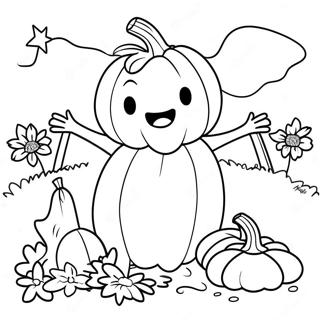 Cute Pumpkin Patch Coloring Pages