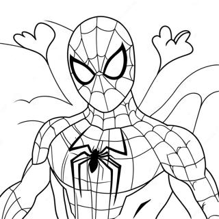 Spiderman Valentine Coloring Page 20241-16286