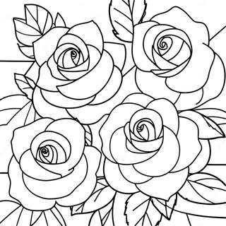 Roses Coloring Page 20251-16298