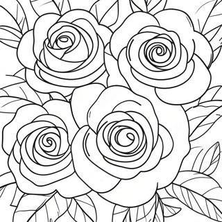 Beautiful Roses In Bloom Coloring Page 20252-16306