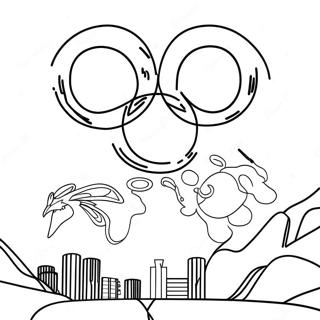 Olympics Coloring Page 20281-16320