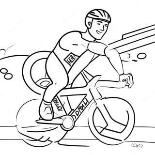 Exciting Olympic Athletes Coloring Page 20282-16337