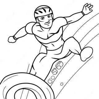 Exciting Olympic Athletes Coloring Page 20282-16338