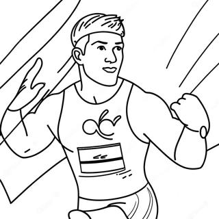 Exciting Olympic Athletes Coloring Page 20282-16340