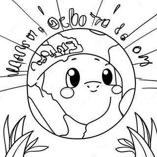 Happy Earth Day Coloring Pages