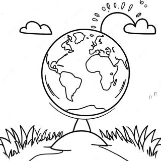 Happy Earth Day Coloring Page 20291-16327