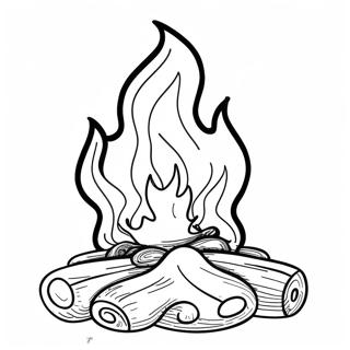 Fiery Fire Element Coloring Page 202-167