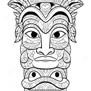 Totem Pole Coloring Page 20331-16363