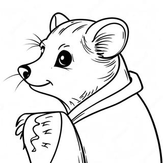 Hufflepuff Badger Coloring Page 20341-16371