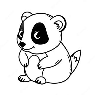 Hufflepuff Badger Coloring Page 20341-16372