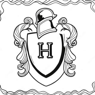 Hufflepuff Crest Coloring Page 20342-16374