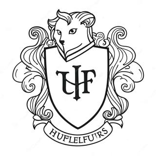 Hufflepuff Crest Coloring Page 20342-16375