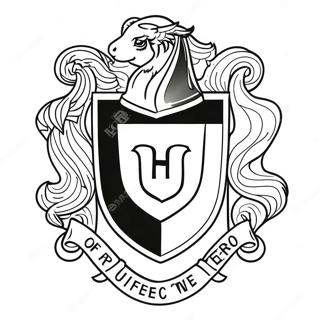 Hufflepuff Crest Coloring Page 20342-16376