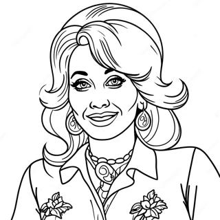 Dolly Parton Coloring Page 20361-16396