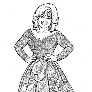 Dolly Parton Coloring Pages