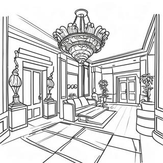 Hotel Coloring Pages