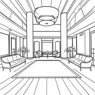 Hotel Lobby Coloring Page 20371-16391