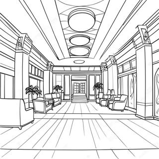 Hotel Lobby Coloring Page 20371-16392