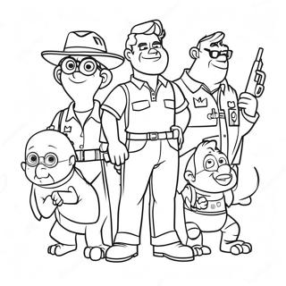 Onward Movie Characters Coloring Page 20381-16404