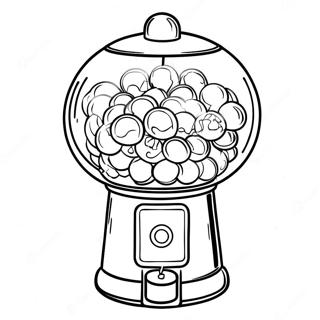 Gumball Machine Coloring Page 2041-1673