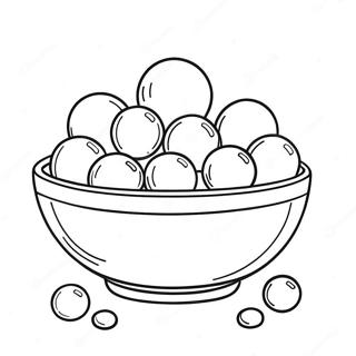 Colorful Gumballs In A Bowl Coloring Page 2042-1680