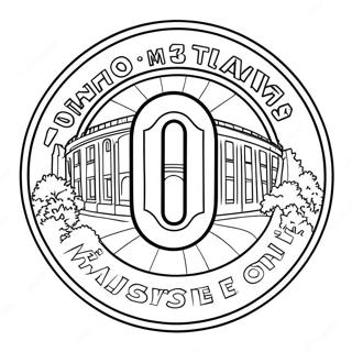 Ohio State Buckeyes Logo Coloring Page 20471-16471