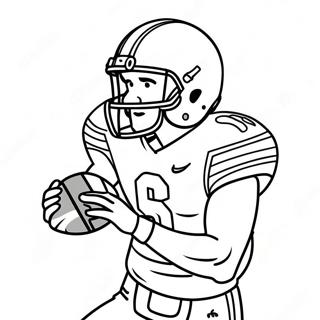 Ohio State Football Player In Action Coloring Page 20472-16473