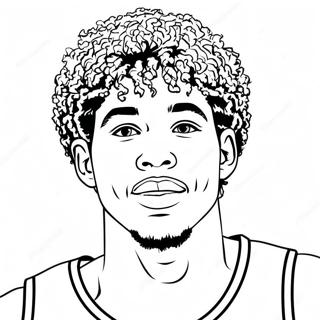 Lamelo Ball Coloring Page 20481-16483