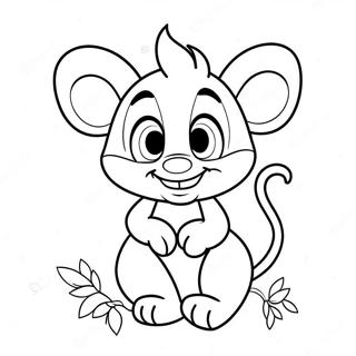 Cute Disney Valentines Coloring Pages